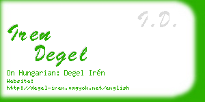 iren degel business card